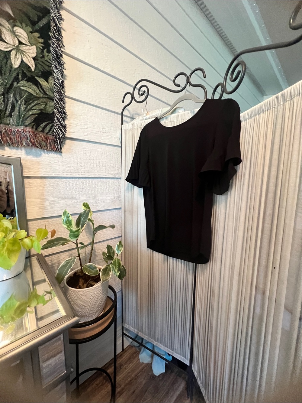 Adrianna Pappel Black Women’s Short Sleeve Top